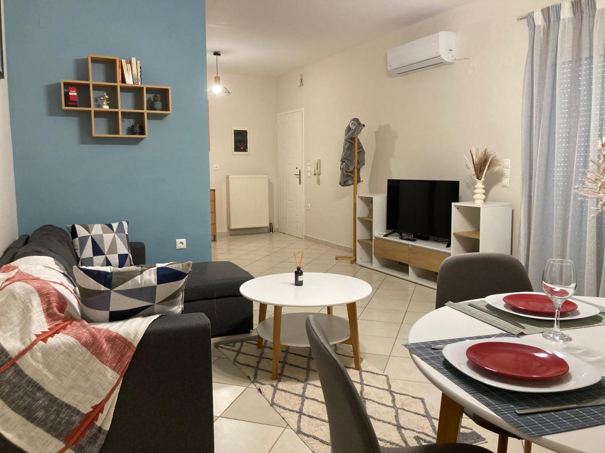 Stephanie'S Place - Charming Apartment With Sea View 干尼亞 外观 照片
